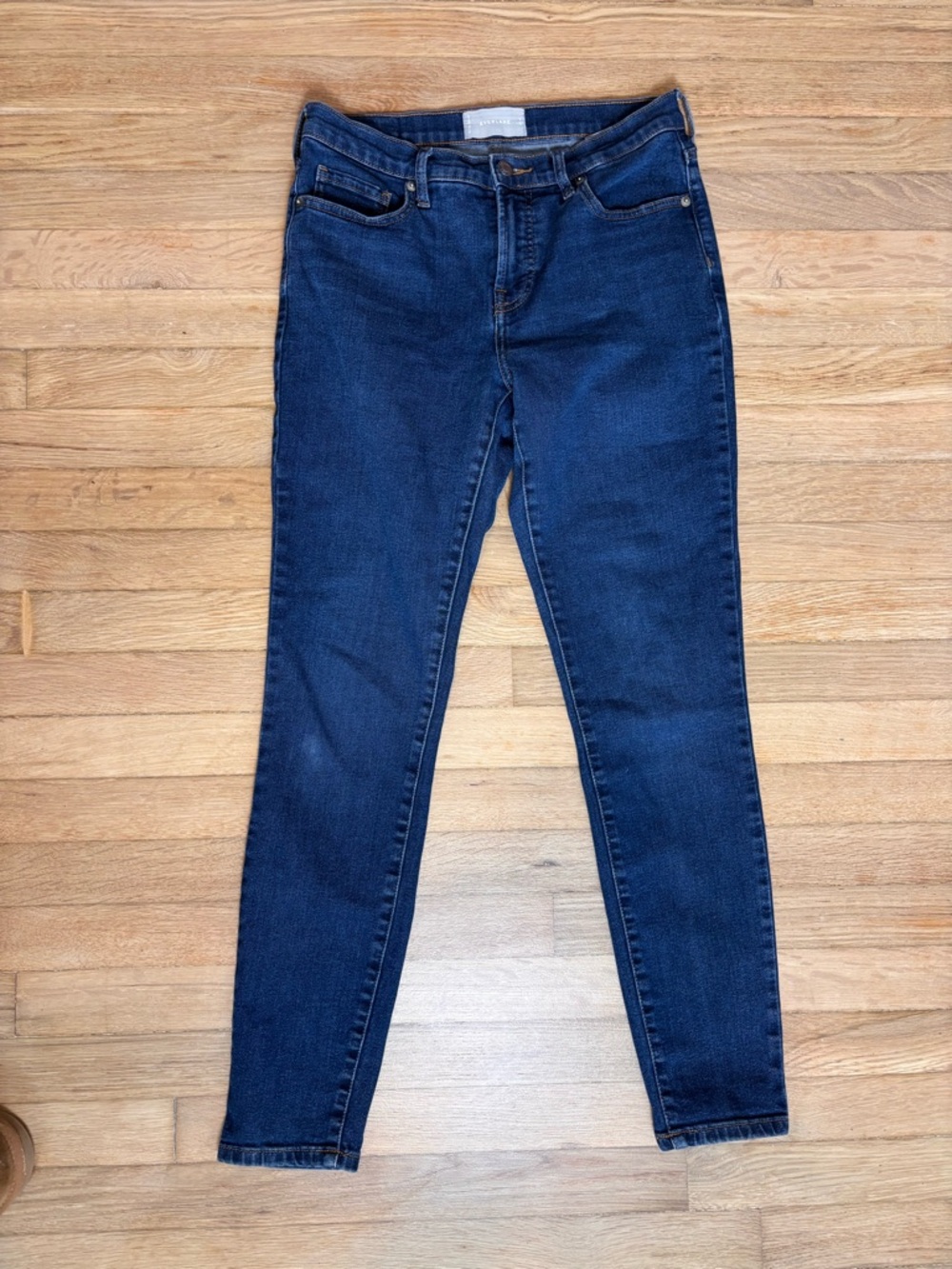Everlane 29 Tall Ankle Jeans Dark Wash Mid Rise